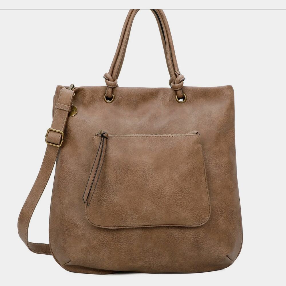 Ampere Creations T102 The Addison Tote Shiitake Brown NWT